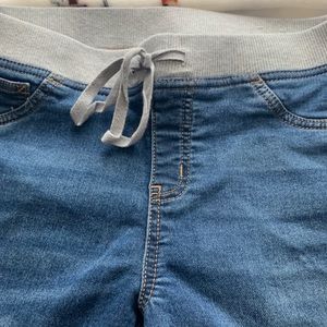 Justice mid-rise knot waist Jeggings